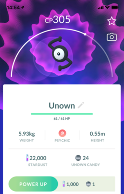 Unown S - Pokemon GO Trade