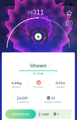 Unown M - Pokemon GO Trade