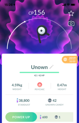 #201 - Unown R - Pokemon GO Trade