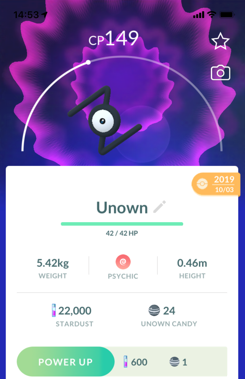 Unown N - Pokemon GO Trade