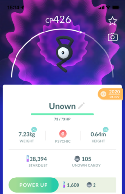 Unown G - Pokemon GO Trade
