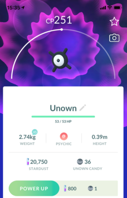 Unown X - Pokemon GO Trade