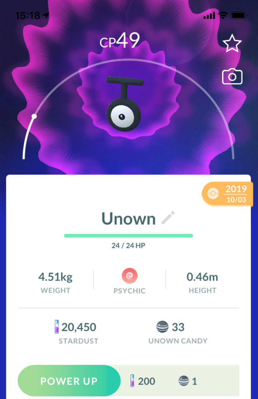 Unown T - Pokemon GO Trade