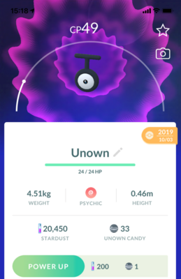 Unown T - Pokemon GO Trade