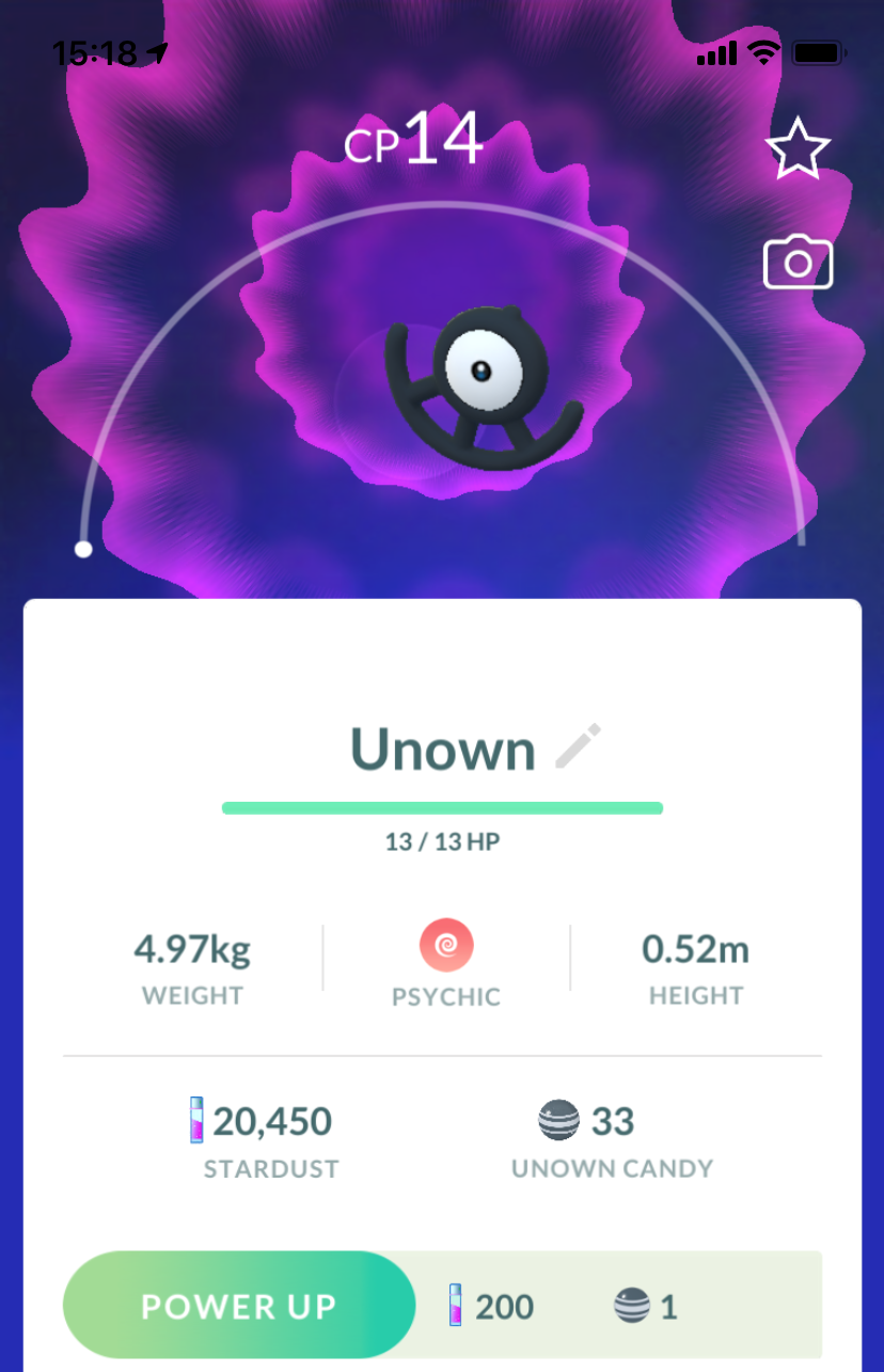 Unown U - Pokemon GO Trade