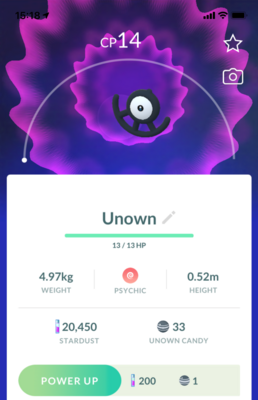Unown U - Pokemon GO Trade