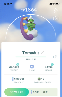 Tornadus Incarnate Form - Pokemon GO Trade