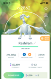 #643 - Reshiram Lv25 - Pokemon GO Trade