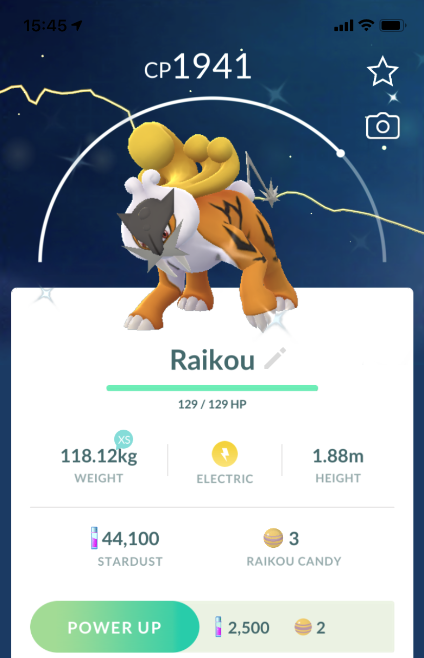 Shiny Raikou - Pokemon GO Trade