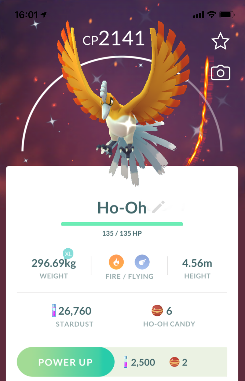 #250 - Shiny Ho-Oh - Pokemon GO Trade