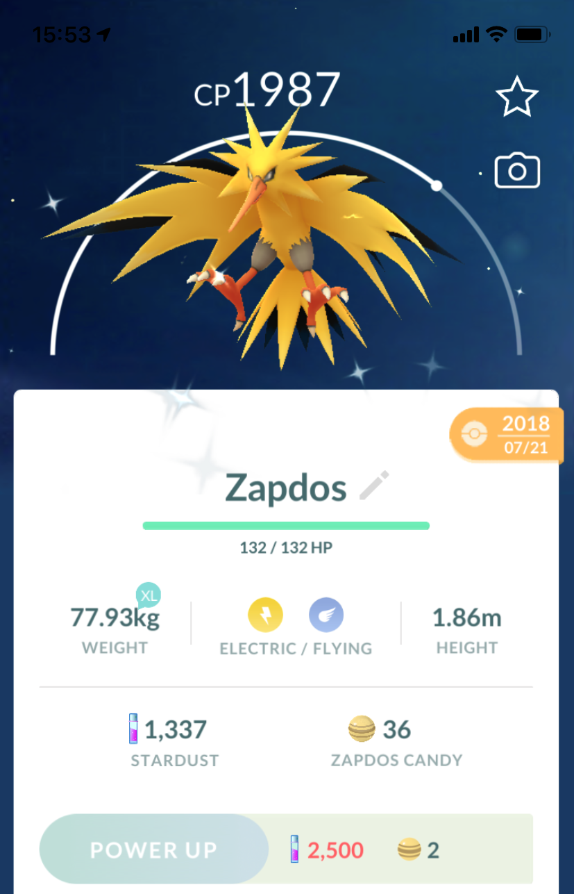 Shiny Zapdos - Pokemon GO Trade