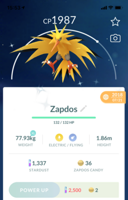 Shiny Zapdos - Pokemon GO Trade