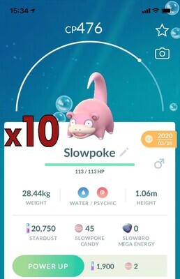 Slowpoke [x10] - Pokemon GO Trade