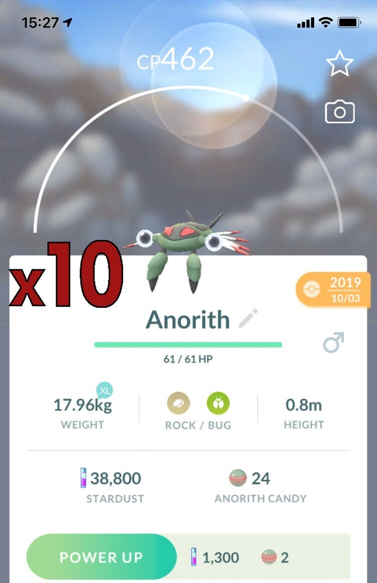 Anorith [x10] - Pokemon GO Trade
