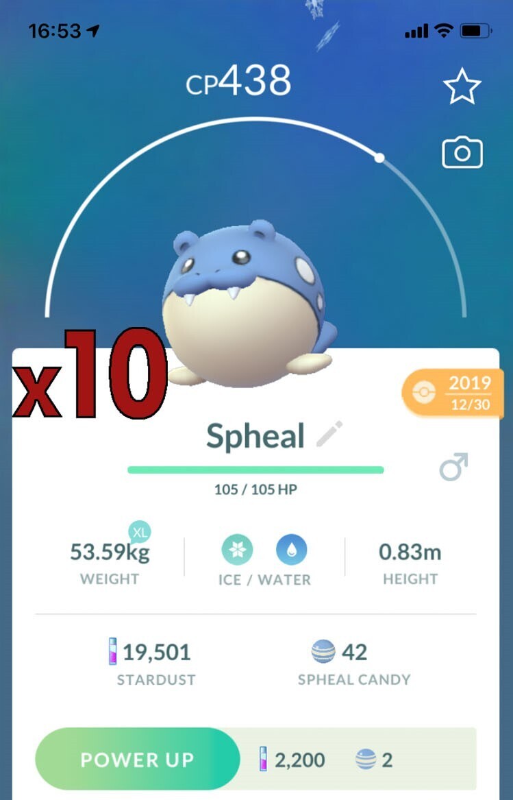 Spheal [x10] - Pokemon GO Trade