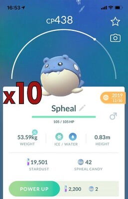 Spheal [x10] - Pokemon GO Trade