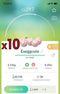 Exeggcute [x10] - Pokemon GO Trade