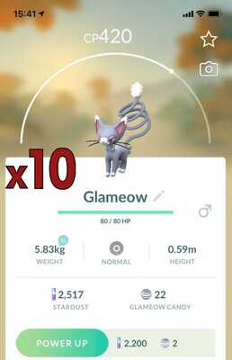 Glameow [x10] - Pokemon GO Trade