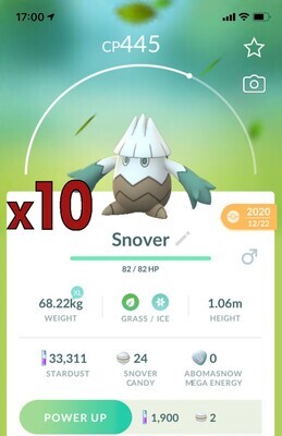 #458 - Snover [x10] - Pokemon GO Trade