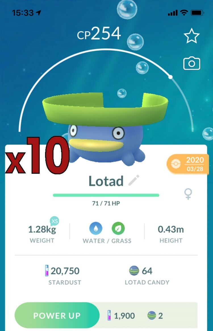 #270 - Lotad [x10] - Pokemon GO Trade