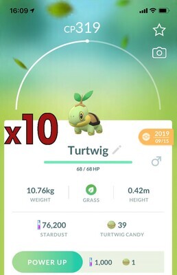 Turtwig [x10] - Pokemon GO Trade