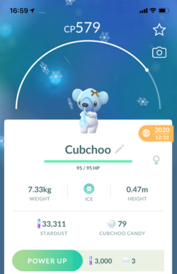 Cubchoo with Bow - Pokemon GO Trade