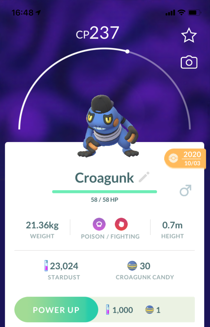 Croagunk Fashion Week - Pokemon GO Trade