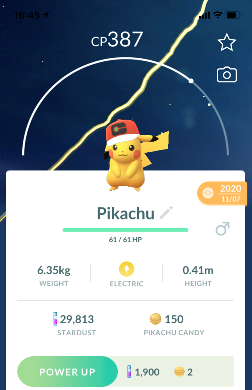 Pikachu World Cap - Pokemon GO Trade