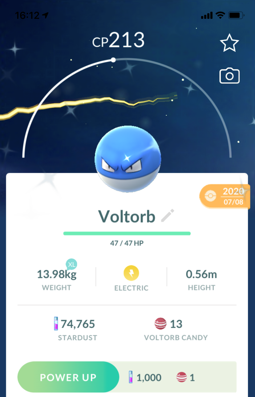 #100 - Shiny Voltorb - Pokemon GO Trade