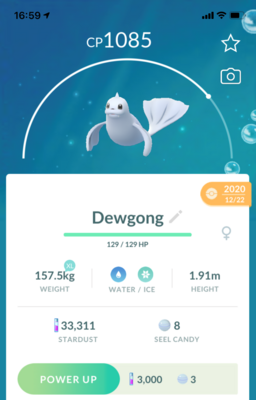 Dewgong Trade - Pokemon GO Trade