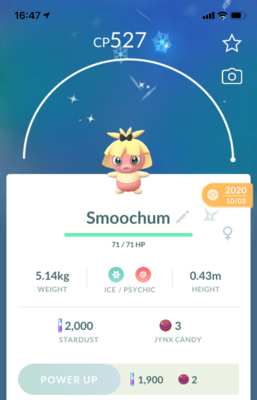 Shiny Smoochum Fashion Week - Pokemon GO Trade