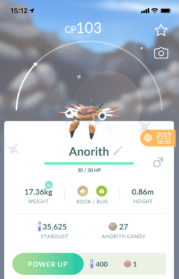 Shiny Anorith - Pokemon GO Trade