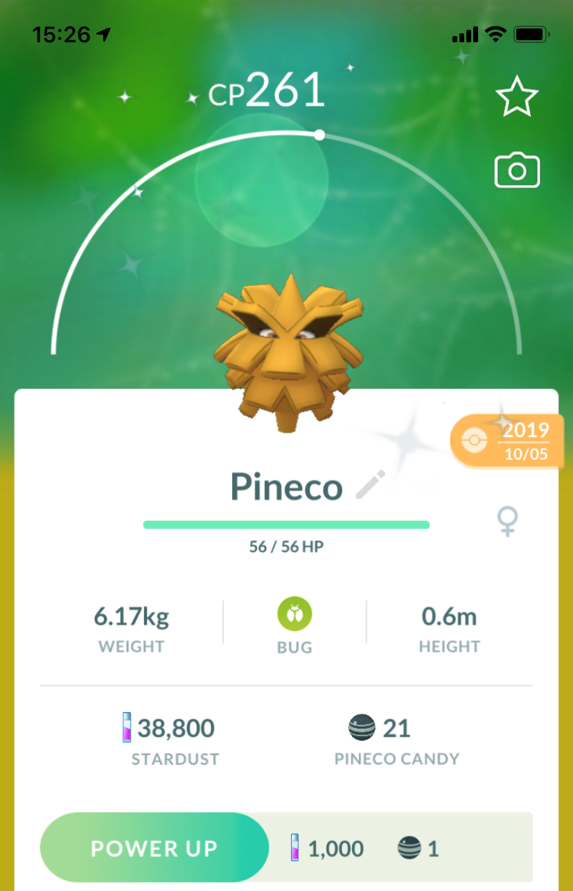 Shiny Pineco - Pokemon GO Trade