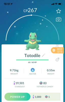 Shiny Totodile - Pokemon GO Trade