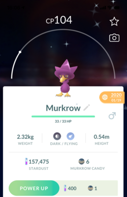Shiny Murkrow - Pokemon GO Trade