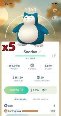 Snorlax Trades [x5] - Pokemon GO Trade