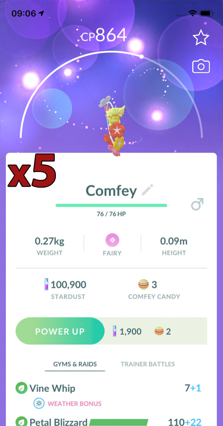 Comfey Trades [x5] - Pokemon GO Trade