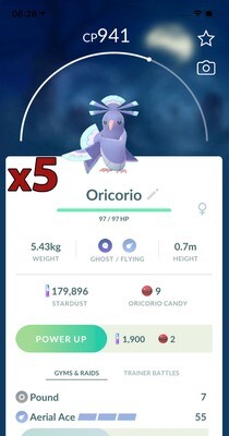 Oricorio Sensu Style Trades [x5] - Pokemon GO Trade