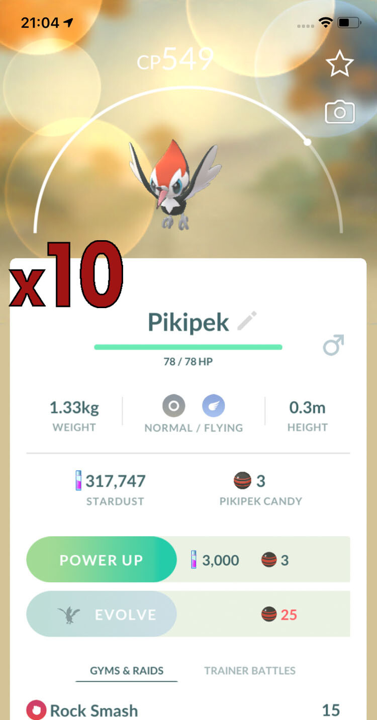 Pikipek Trades [x10] - Pokemon GO Trade