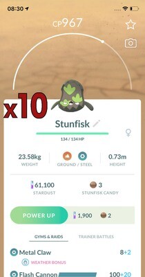 Galarian Stunfisk Trades [x10] - Pokemon GO Trade