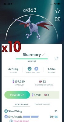 Skarmory Trades [x10] - Pokemon GO Trade