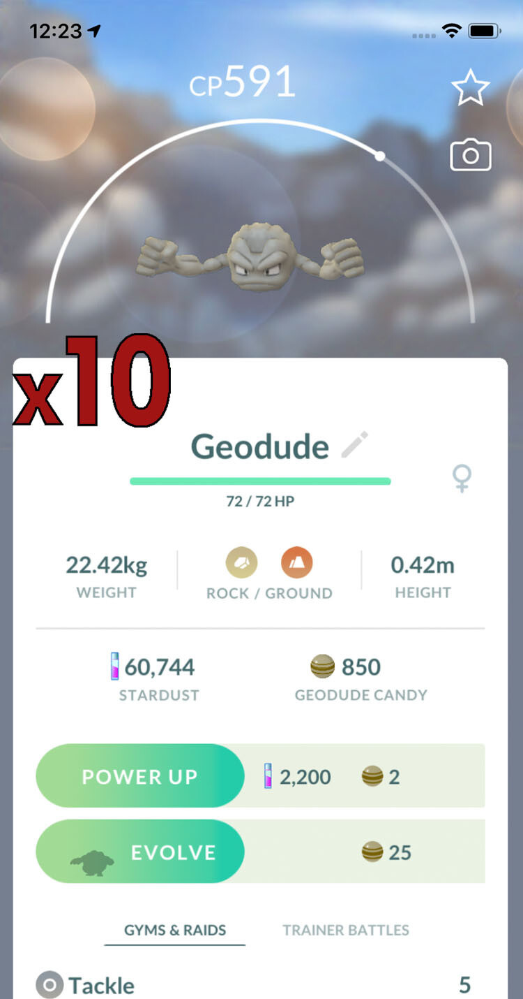 Geodude Trades [x10] - Pokemon GO Trade