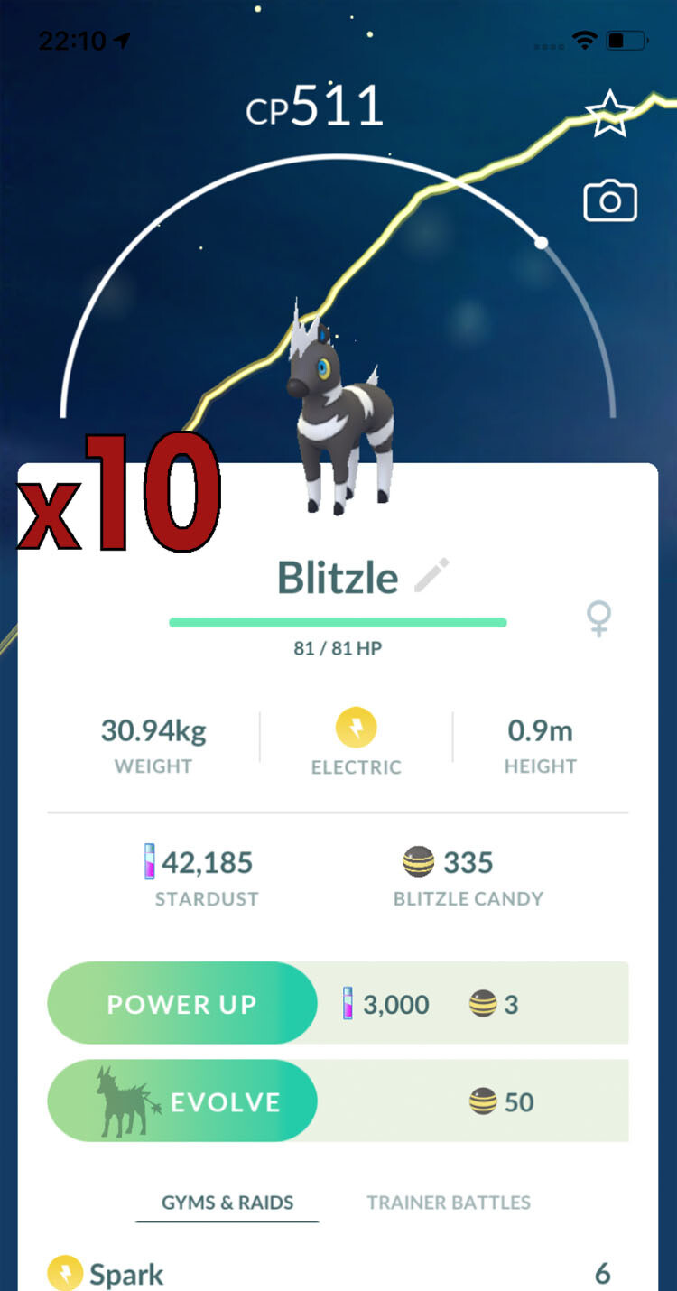 Blitzle Trades [x10] - Pokemon GO Trade