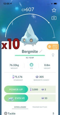 Bergmite Trades [x10] - Pokemon GO Trade