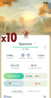 Spearow Trades [x10] - Pokemon GO Trade
