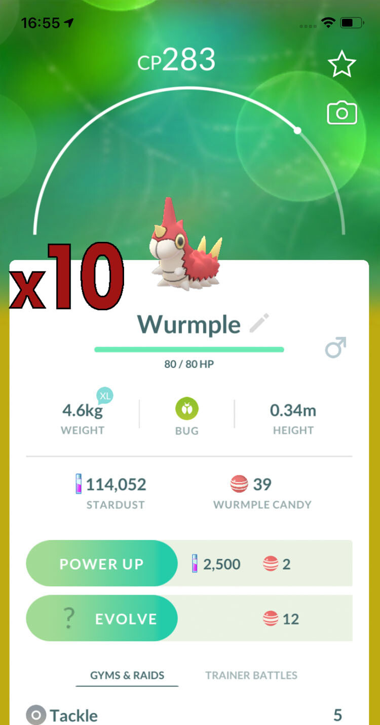 Wurmple Trades [x10] - Pokemon GO Trade