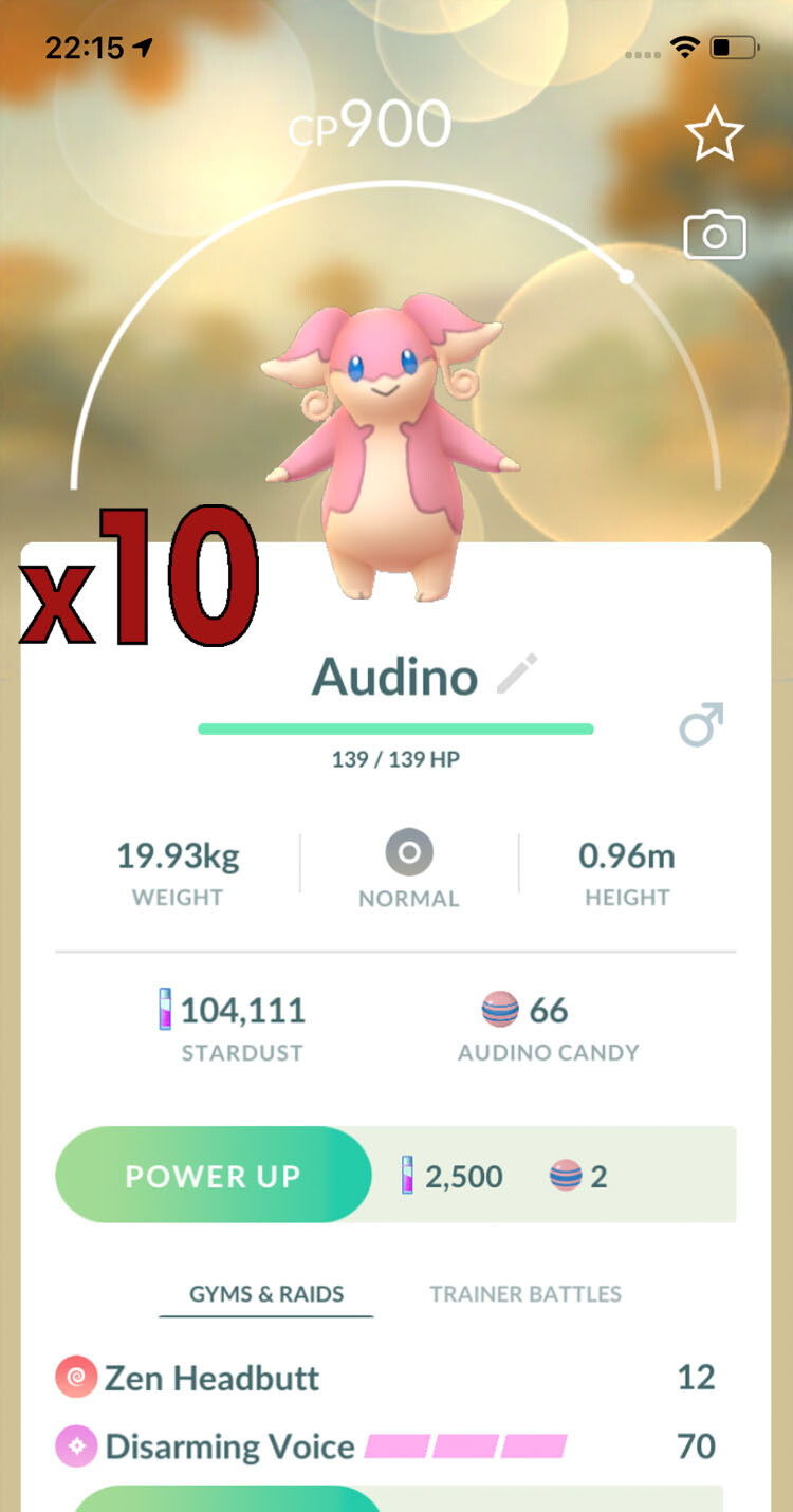 Audino Trades [x10] - Pokemon GO Trade
