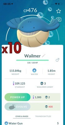 Wailmer Trades [x10] - Pokemon GO Trade