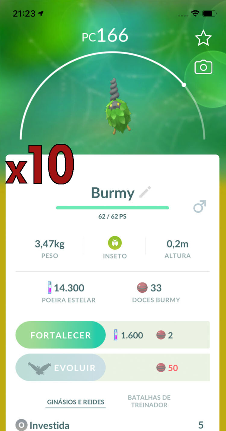 Burmy Plant Trades [x10] - Pokemon GO Trade