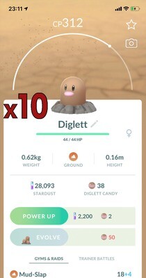 Diglett Trades [x10] - Pokemon GO Trade